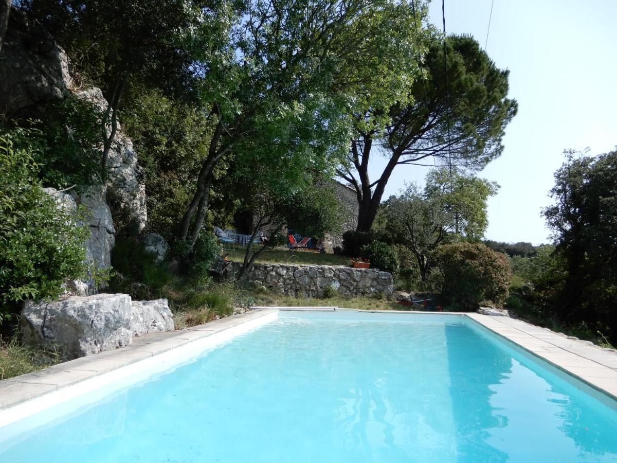 Mas En Pierres Seches Avec Piscine Vila Lussan  Exterior foto